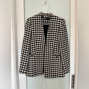 Zara Houndstooth Blazer